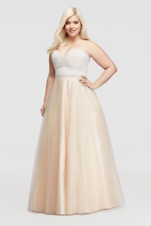 Prom Dress Champagne Sean Collection
